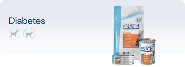 Ração veterinária para diabetes